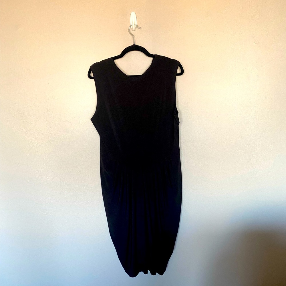 Black Knee Length Sleeveless Stretchy Dress by Hypnotized - Picture 8 of 8